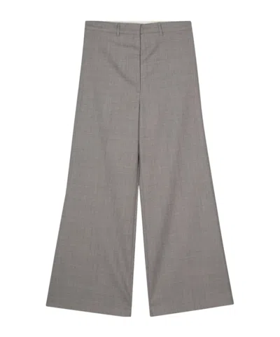 LOW CLASSIC MÉLANGE WIDE-LEG TROUSERS