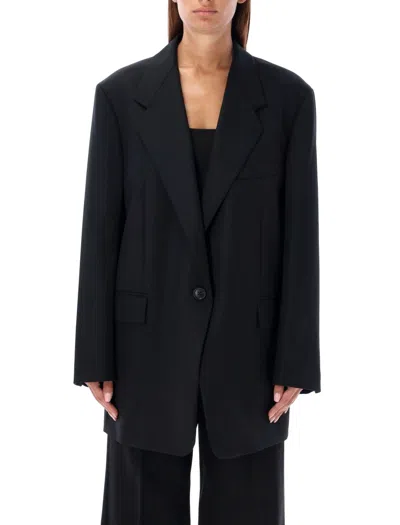 Low Classic Over Fit Wool Blazer In Black
