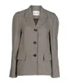 Low Classic Oversized Check Blazer In Gray
