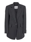Low Classic Oversized Classic Blazer In Gray