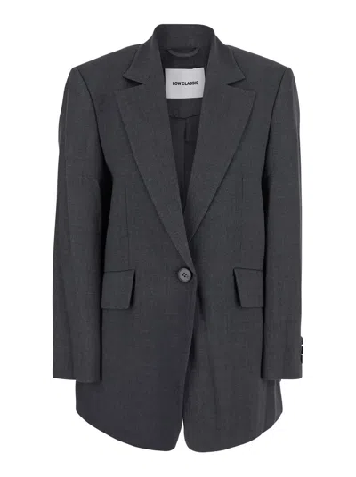 Low Classic Oversized Classic Blazer In Gray