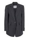 Low Classic Oversized Classic Blazer In Gray