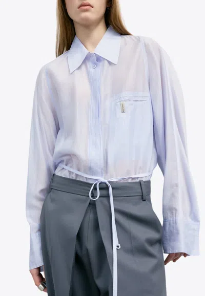 Low Classic Oversized See-through Shirt