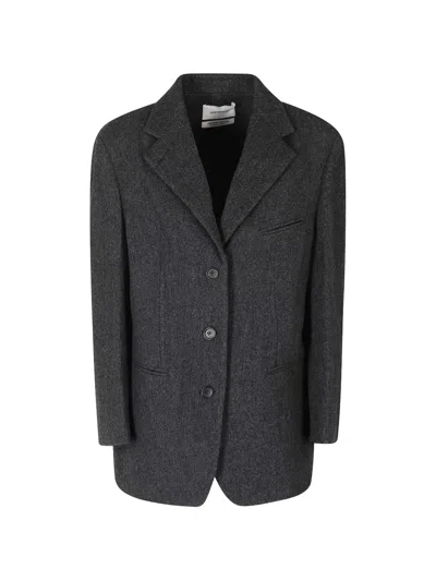 Low Classic Oversized Tailored Coat In Gray