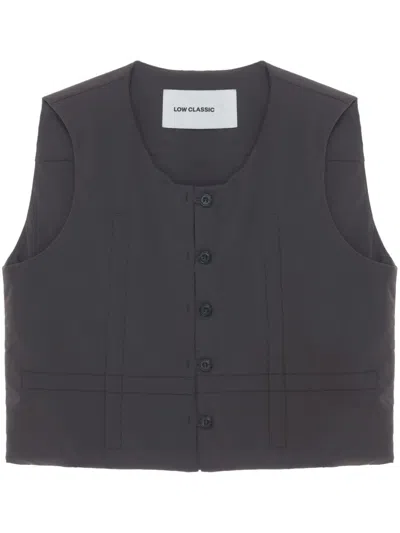 Low Classic Padded Vest In 褐色