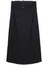 Low Classic Panelled Maxi Skirt In Blau