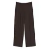 Low Classic Straight-leg Casual Pants In Brown