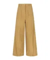 Low Classic Wool And Alpaca Blend Trousers In Brown