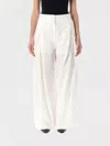 Low Classic High Waist Cotton Tuck Wide Leg Pant