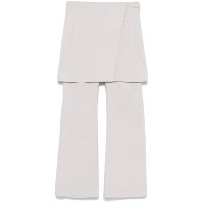 Low Classic Layered Wrap Trousers In Multicolor