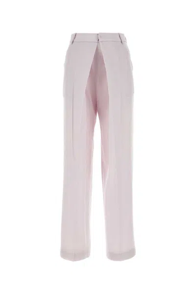 Low Classic Lilac Wool Pant In Purple