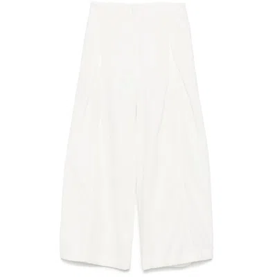 Low Classic Pants In White
