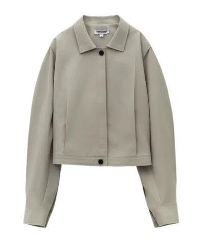 Low Classic Pinched Shirt Jacket In Gray