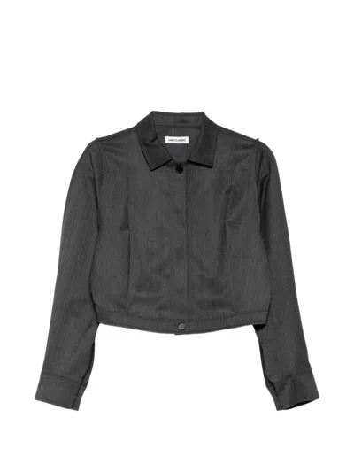 Low Classic Pinched Shirt Jacket In Gray