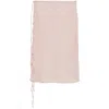Low Classic See-through Button-loop Midi Skirt