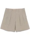 Low Classic Shorts Mit Faltendetail In Grün