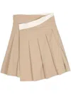 Low Classic Beige Wrap Midi Skirt