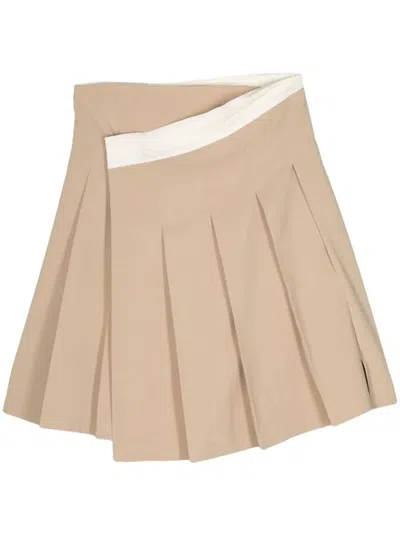 LOW CLASSIC LOW CLASSIC PLEATED MIDI WRAP SKIRT