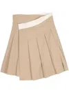 Low Classic Beige Wrap Midi Skirt
