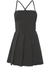 LOW CLASSIC PLEATED OPEN-BACK MINIDRESS