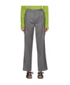 Low Classic Regular-fit Wide-leg Low-rise Woven Trousers In Gray
