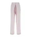 Low Classic Pleated Tailored Trousers In Pink