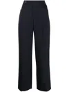 Low Classic Wide-leg Belt Loop Detailed Trousers In Blue