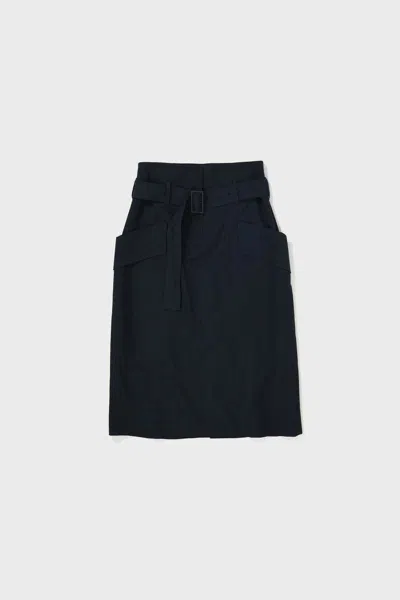 Low Classic Pocket Stitch Skirt Clothing In Navy