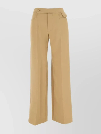 LOW CLASSIC POLYESTER WIDE-LEG PANT WITH CENTRAL PLEATS