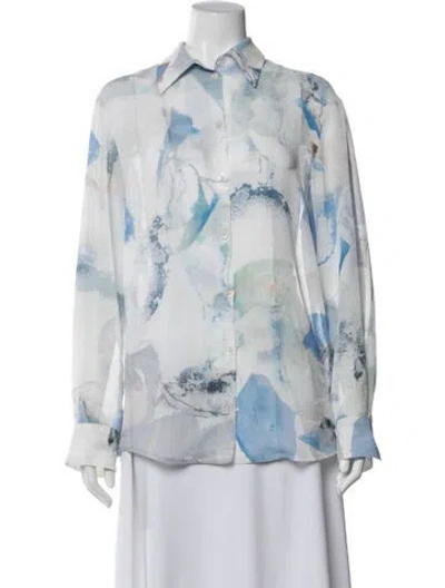 Pre-owned Low Classic Printed Long Sleeve Top In Multi