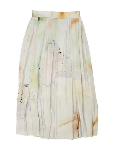 Pre-owned Low Classic Printed Midi Length Skirt In Neutrals