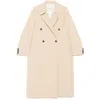 Low Classic Double Trench Coat In Beige