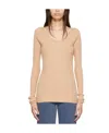 Low Classic Rayon Knitted Sweater In Nude