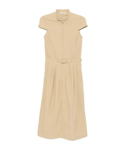 Low Classic Recycled-nylon High-neck Dress In Transparent