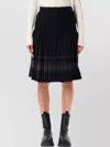 Low Classic Reversible Midi Skirt Pleated In Animal Print