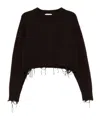 Low Classic Mini Distressed Pullover With Raglan Sleeves In Brown