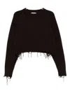 Low Classic Ribbed Jumper In Brown