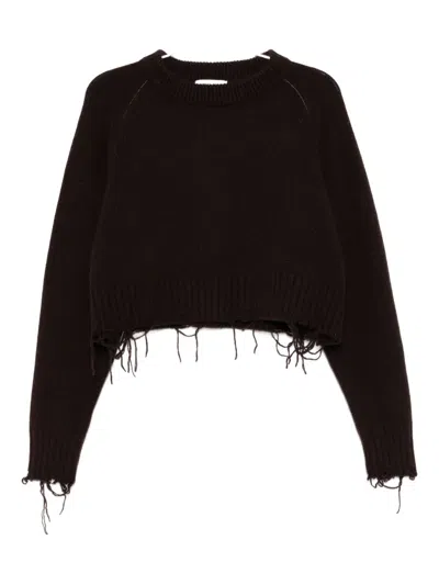 Low Classic Ribbed Jumper In Brown