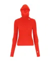 Low Classic Ribbed-knit Jumper And Balaclava Set In Red