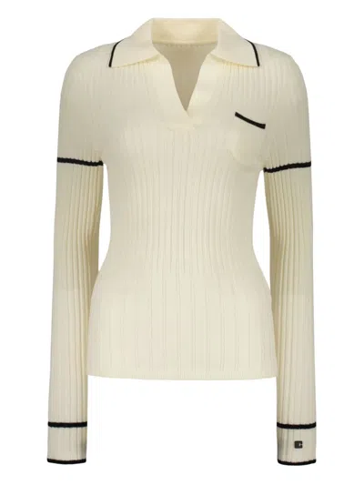 LOW CLASSIC RIBBED POLO TOP