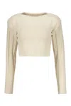 Low Classic Ribbed Jumper In Ivory