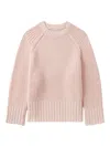 Low Classic Chunky Knit Crewneck Sweater In Pink