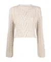 Low Classic Chunky-knit Wool Blend Jumper In White