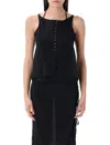 LOW CLASSIC LOW CLASSIC SEE-THROUGH BUTTON LOOP TOP