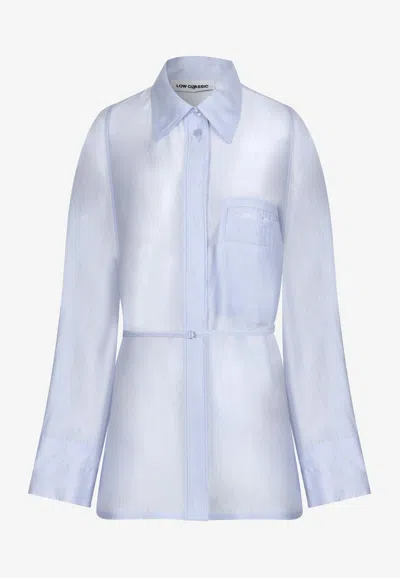 Low Classic See-through Long-sleeved Shirt