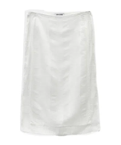 Low Classic See-through Layered Skirt In White