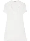 Low Classic Semi-sheer Hoodie In White