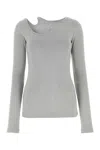 Low Classic Ribbed Crewneck Long Sleeve Fitted Top