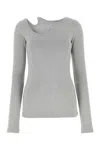 Low Classic Ribbed Crewneck Long Sleeve Fitted Top