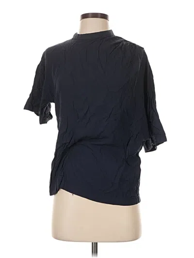 Pre-owned Low Classic Short Sleeve Blouse In Black